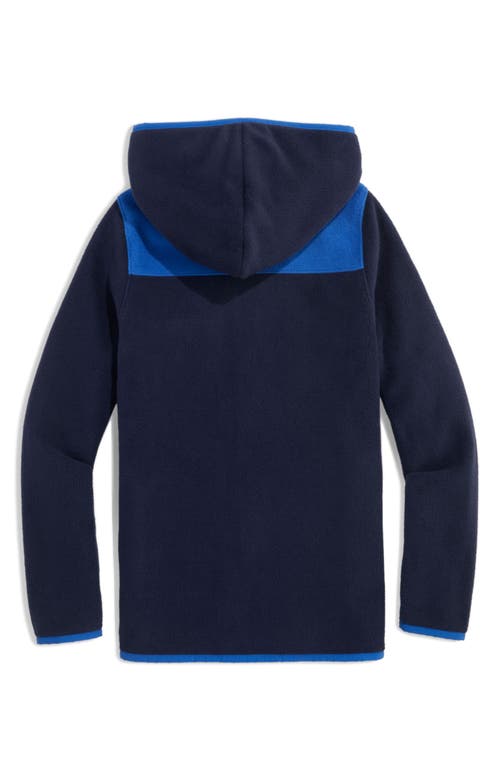 Shop Vineyard Vines Kids' Harbor Zip Hoodie In Nautical Navy