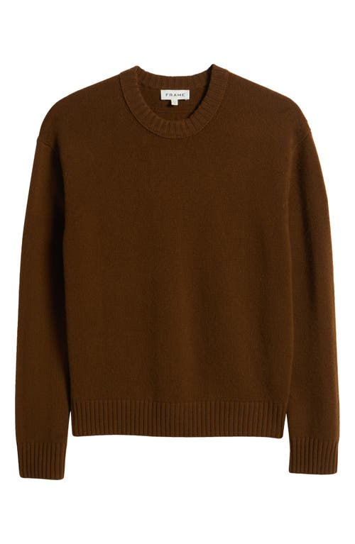 Frame Cashmere Crewneck Sweater In Dark Camel