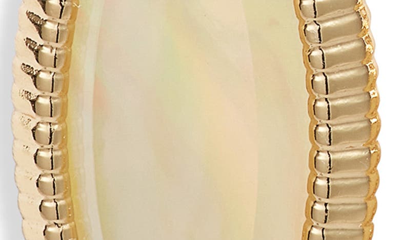 Shop Kendra Scott Dani Ridge Frame Drop Earrings In Gold/ Golden Abalone