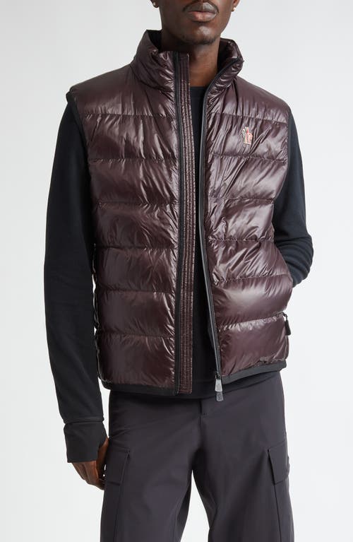 Shop Moncler Day-namic Quilted Down & Knit Vest In Dark Red