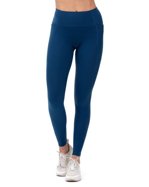 Rebody Active Phoenix Fleece Pocket Legging In Poseidon Blue