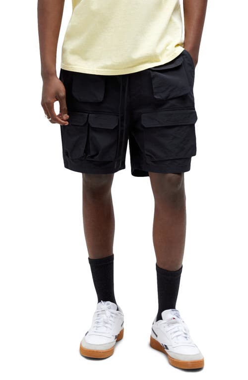PacSun Gabriel Tactical Shorts in Black Oyster