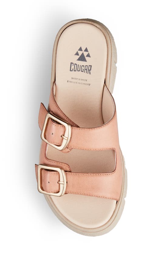 Shop Cougar Astrid Waterproof Platform Slide Sandal In Beige