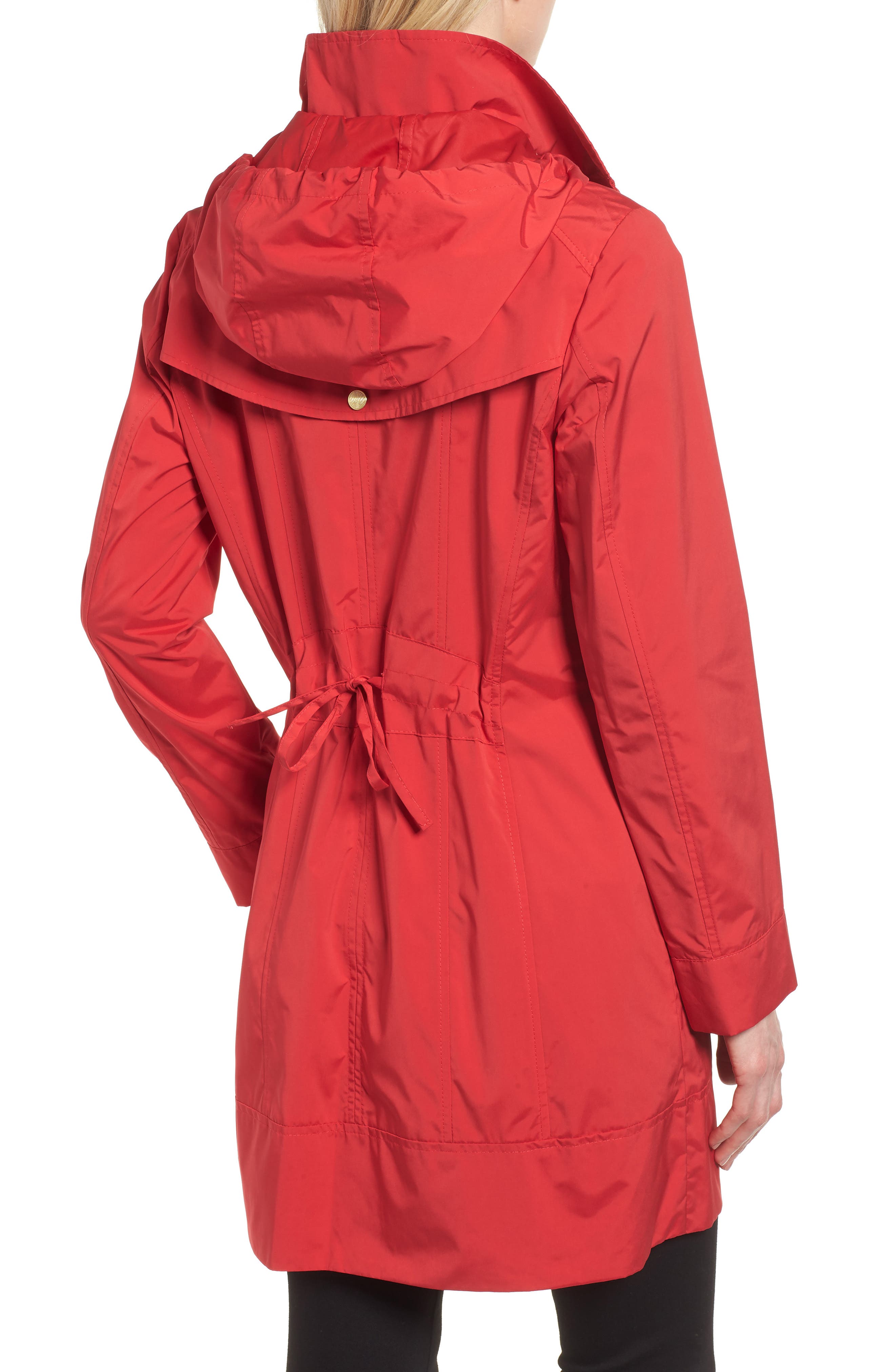 COLE HAAN SIGNATURE Back Bow Packable Hooded Raincoat Nordstrom Rack