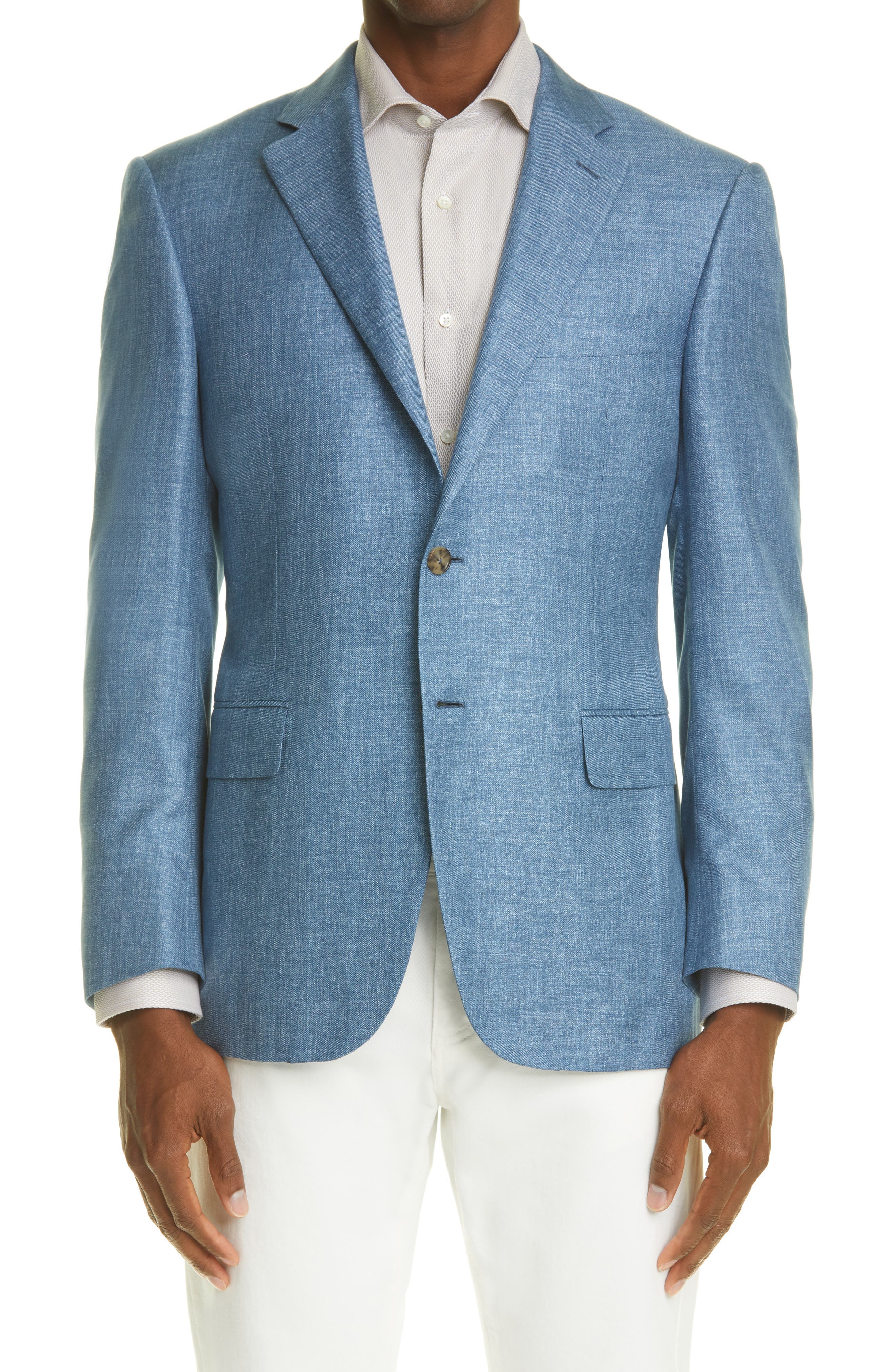 100 silk sport coat