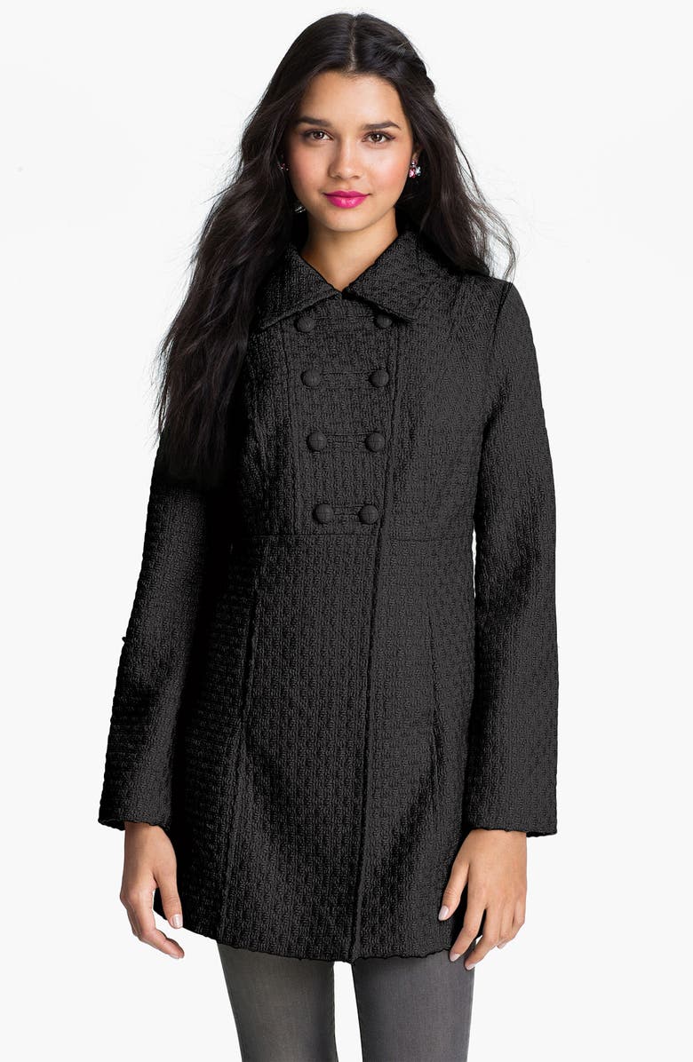Tulle 'Vintage' Double Breasted Coat (Juniors) | Nordstrom