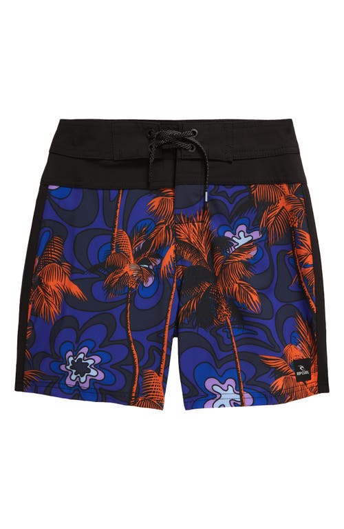 Shop Rip Curl Kids' Mirage Mason Barrel Board Shorts In Wild Berry