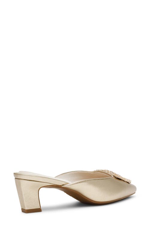 Anne Klein Star Mule In Platinum