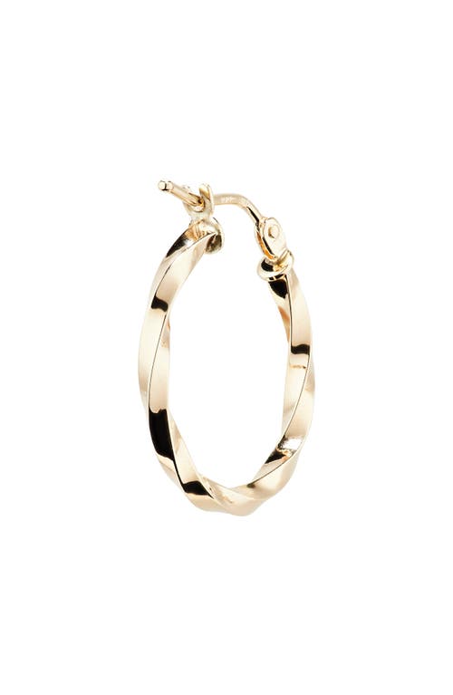 Shop Bony Levy 14k Gold Twist Hoop Earrings In 14k Yellow Gold