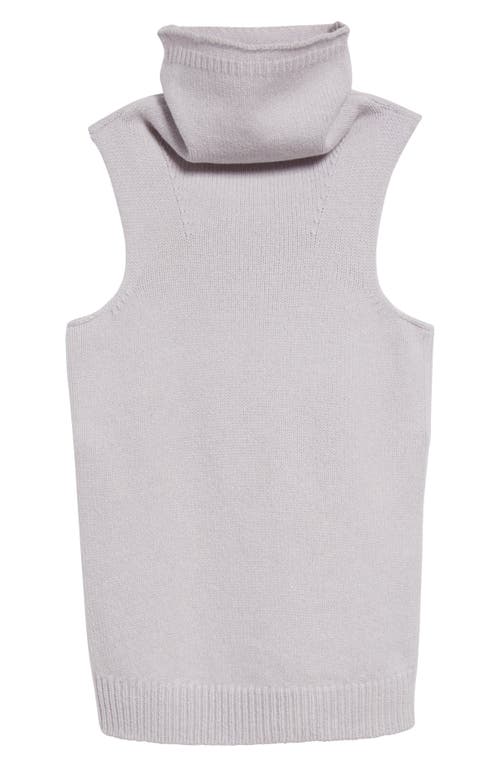 Shop Dries Van Noten Sleeveless Wool & Cashmere Funnel Neck Sweater In Cement