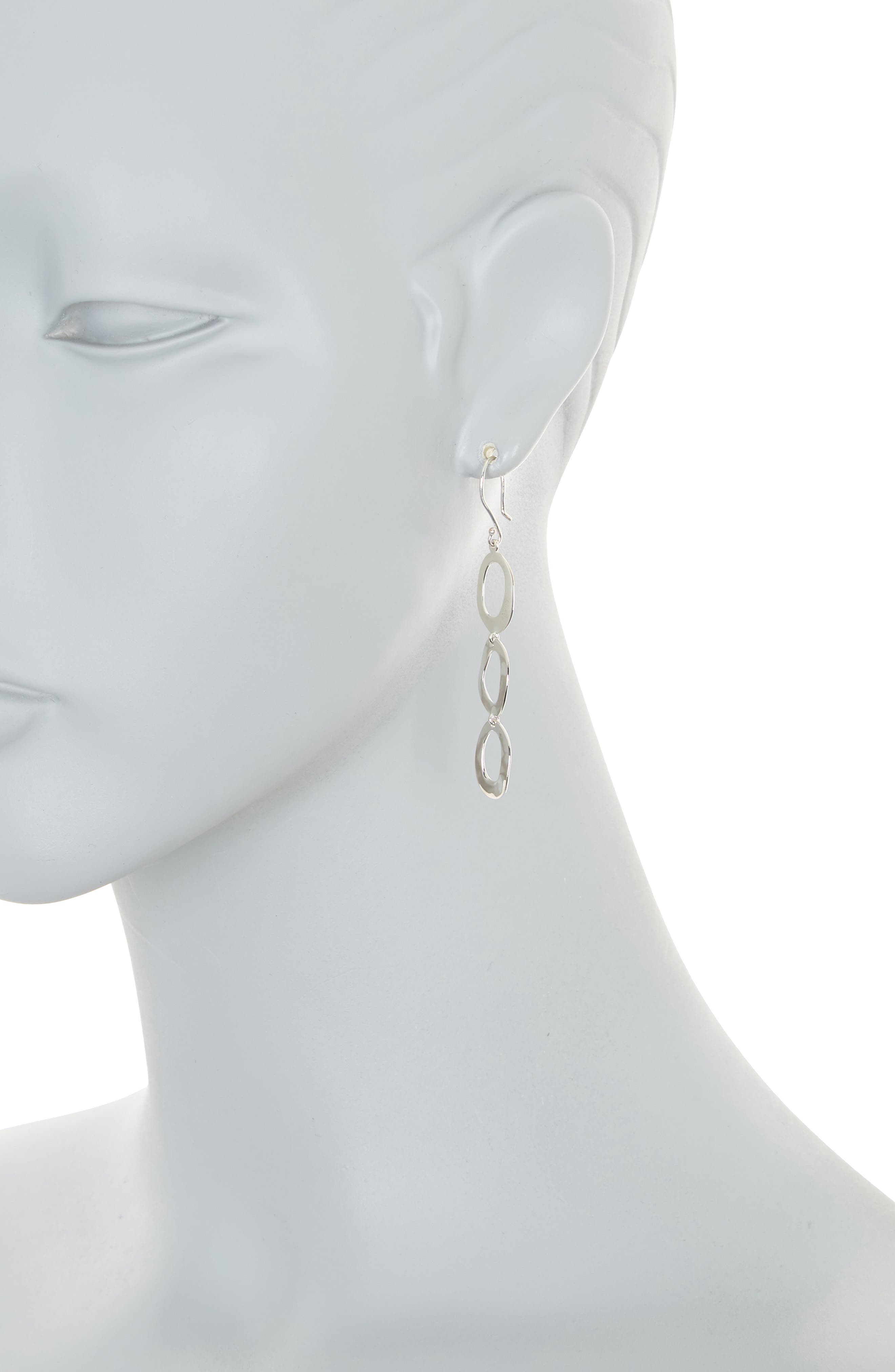 Ippolita Sterling Silver Triple Ring Drop Earrings