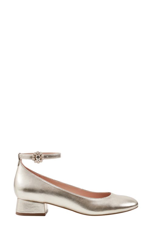 Shop Bandolino Lexy Ankle Strap Pump In Gold