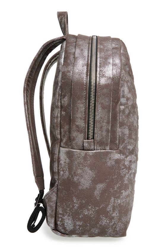 Shop Alexander Mcqueen Rib Cage Backpack In Silver