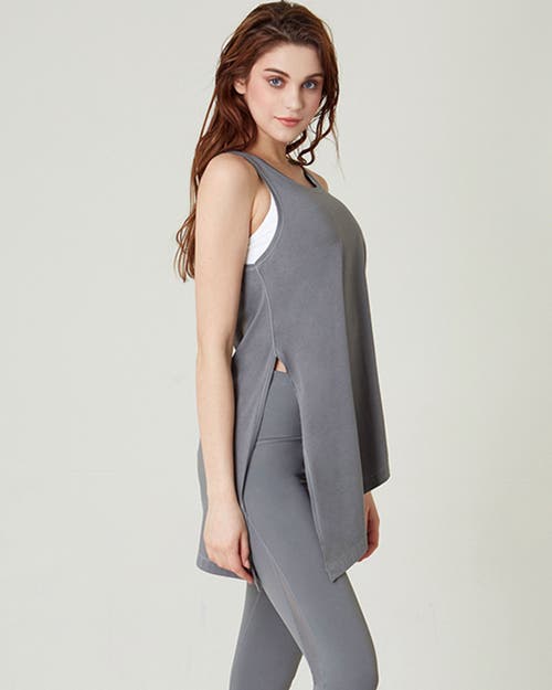 Rebody Active Sidekick Long Tie Tank In Stone Olive