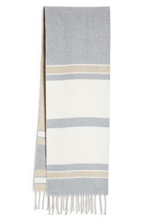 ELEVENTY ELEVENTY STRIPE WOOL SCARF 