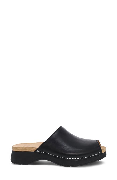 Dansko Ravyn Peep Toe Platform Sandal In Black