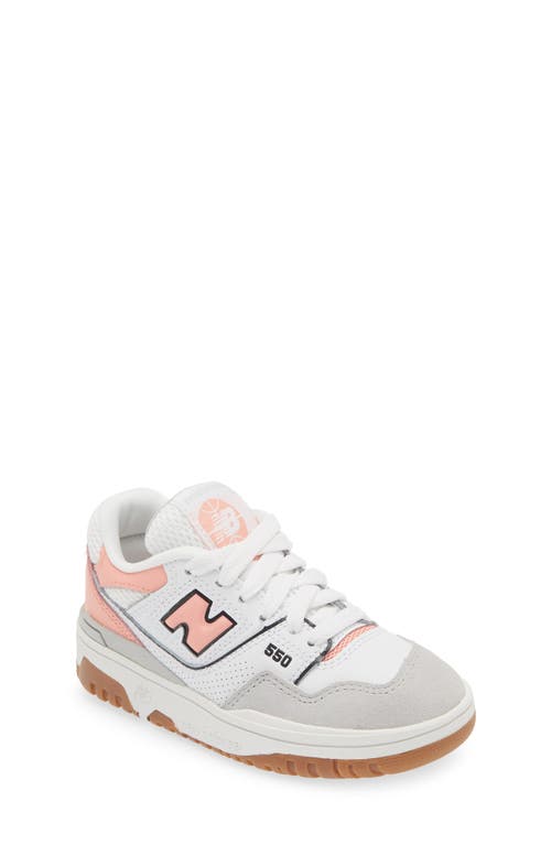 New Balance Kids'  550 Basketball Sneaker In Brighton Grey/omega Pink