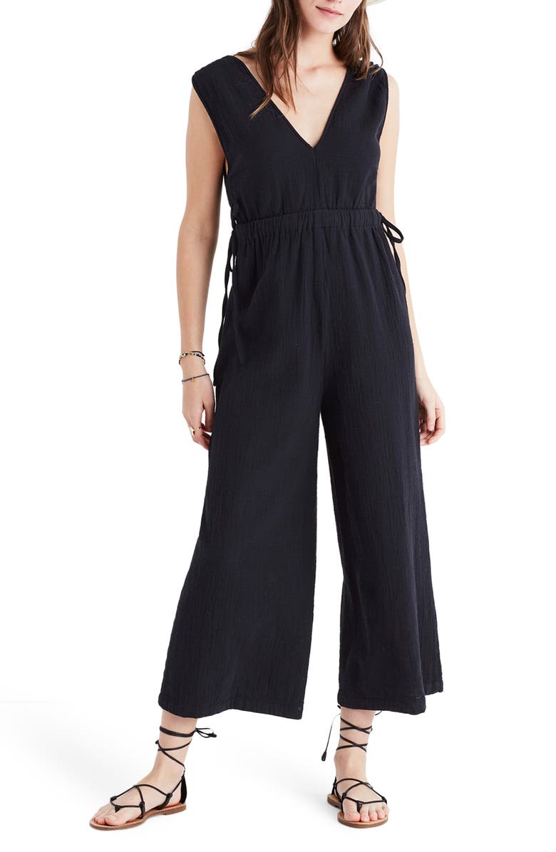 Waikiki Cover-Up Jumpsuit, Main, color, TRUE BLACK