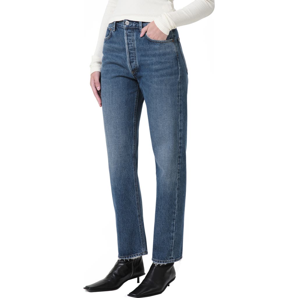 Shop Agolde '90s Pinch Waist High Waist Straight Leg Jeans In Essence