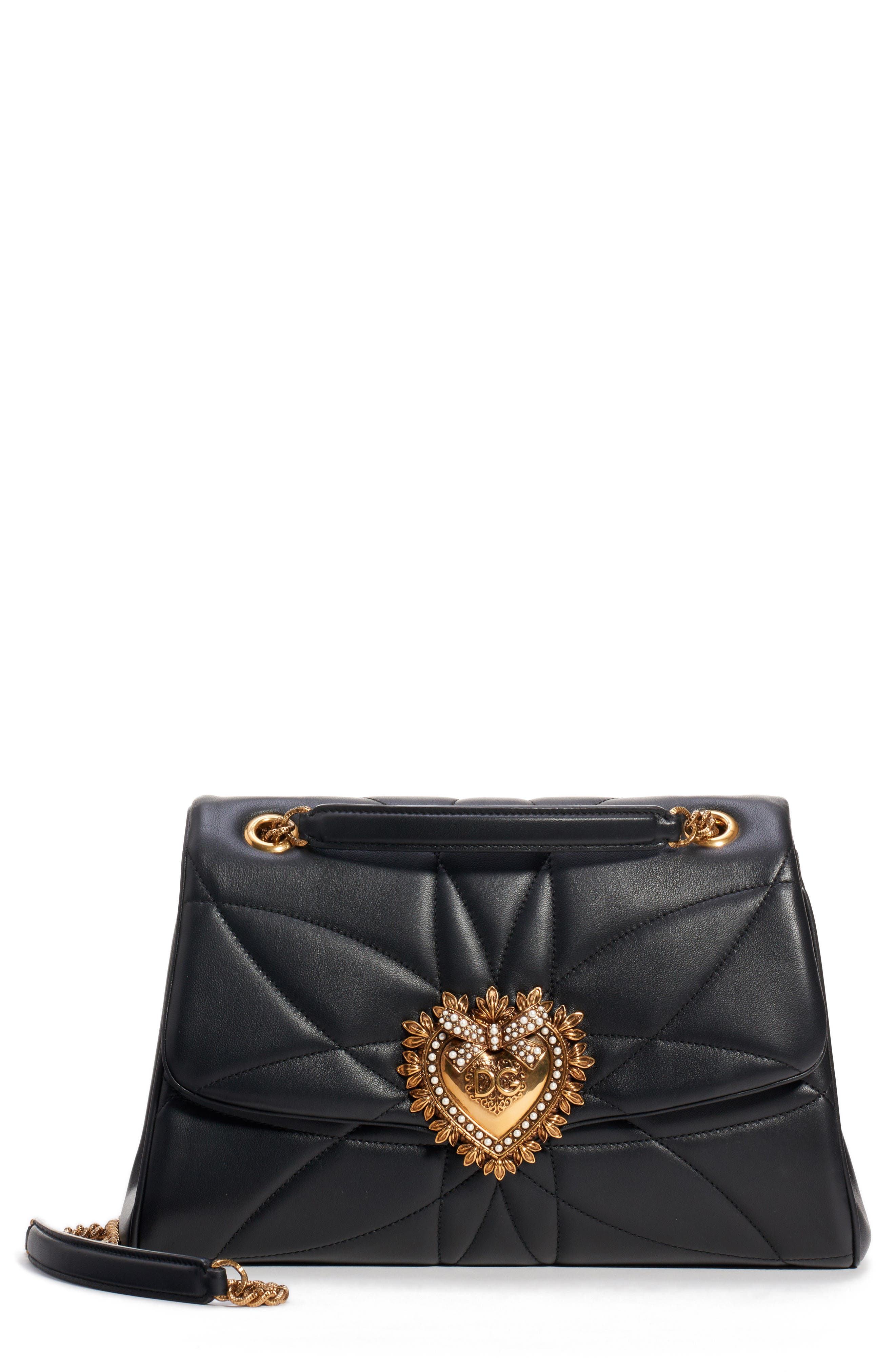 Dolce&Gabbana Large Devotion Leather Shoulder Bag Nordstrom