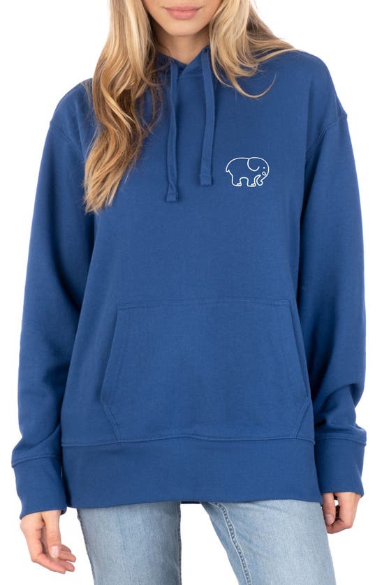 Click to view more detailed imagery on our partner's website Ivory Ella Desert Rainbow Hoodie In Midnight Blue