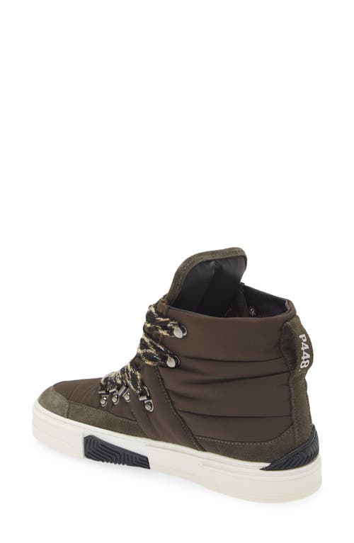 Shop P448 Alpine High Top Sneaker In Monta/green Suede