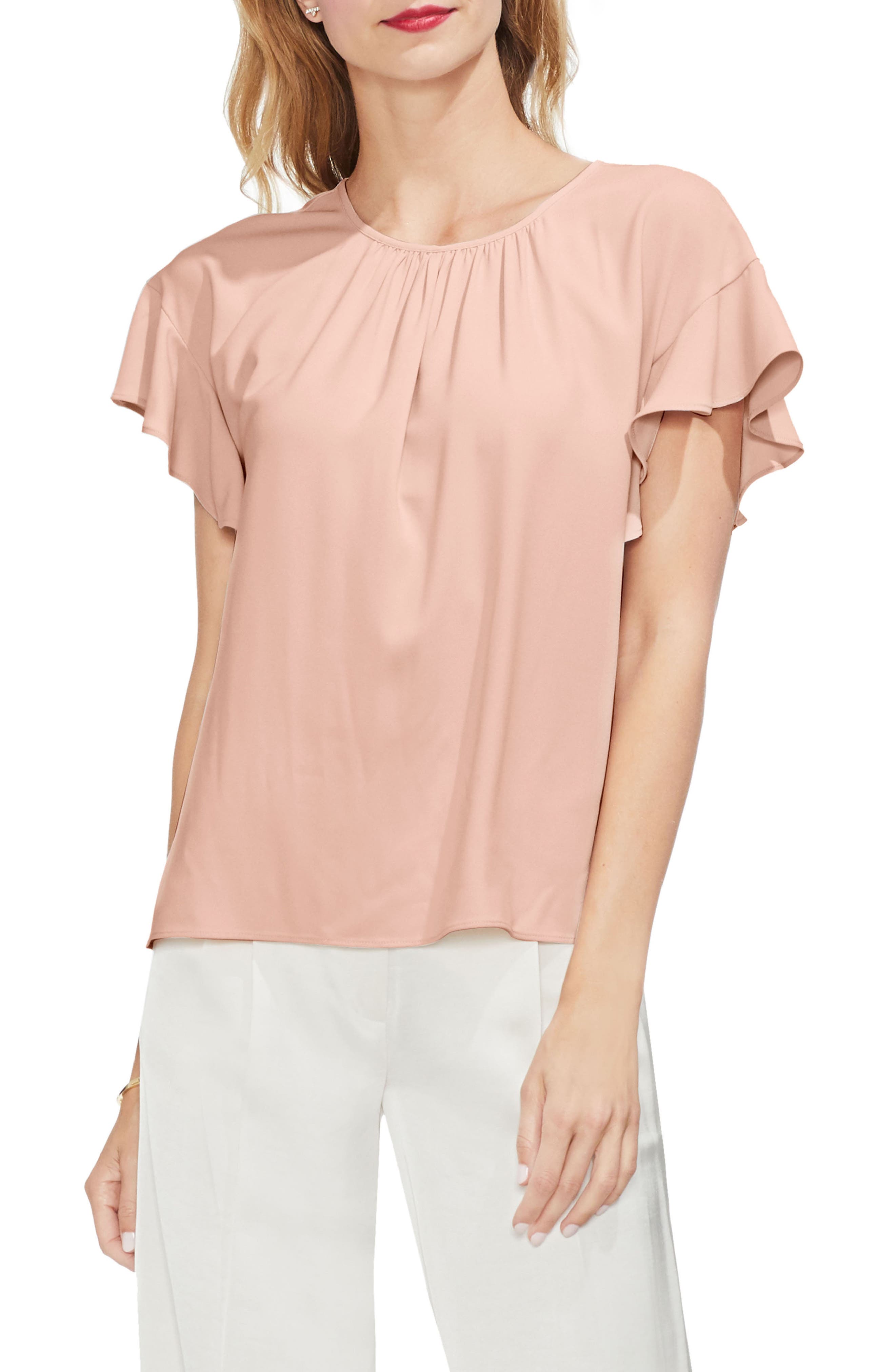 vince camuto ruffle sleeve blouse