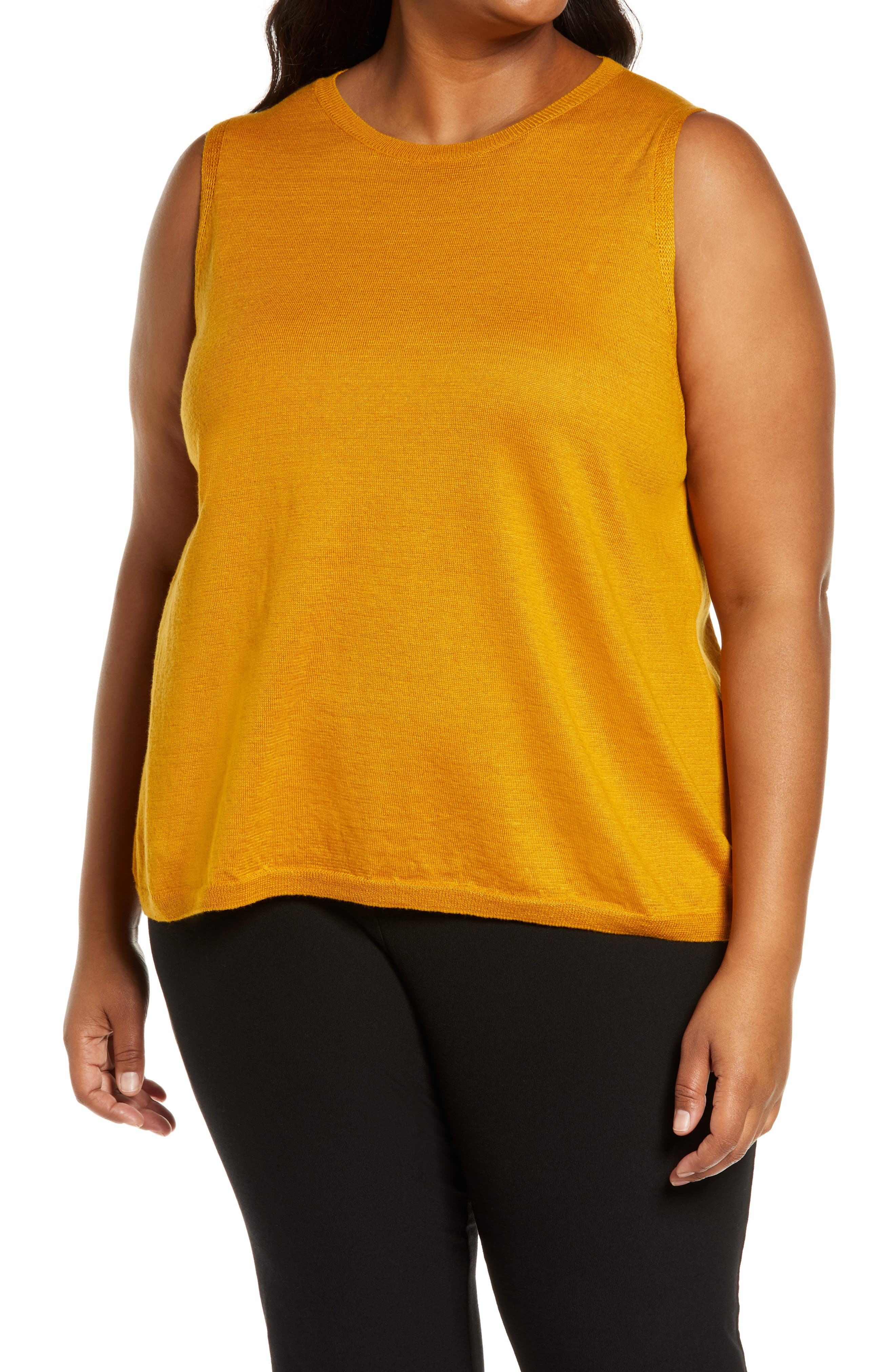 eileen fisher linen shell