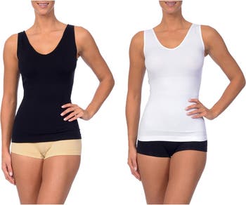 Skinnygirl Women's Scoop Neck Seamless Camisole, 3-Pack - Small