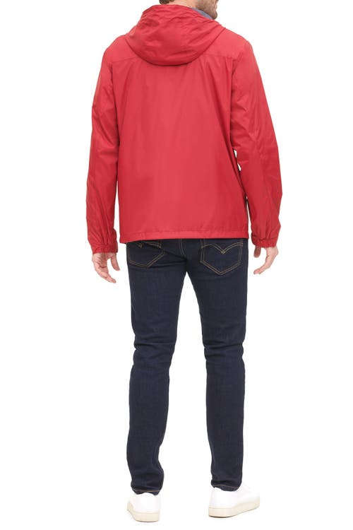 TOMMY HILFIGER TOMMY HILFIGER HOODED RAIN SLICKER JACKET