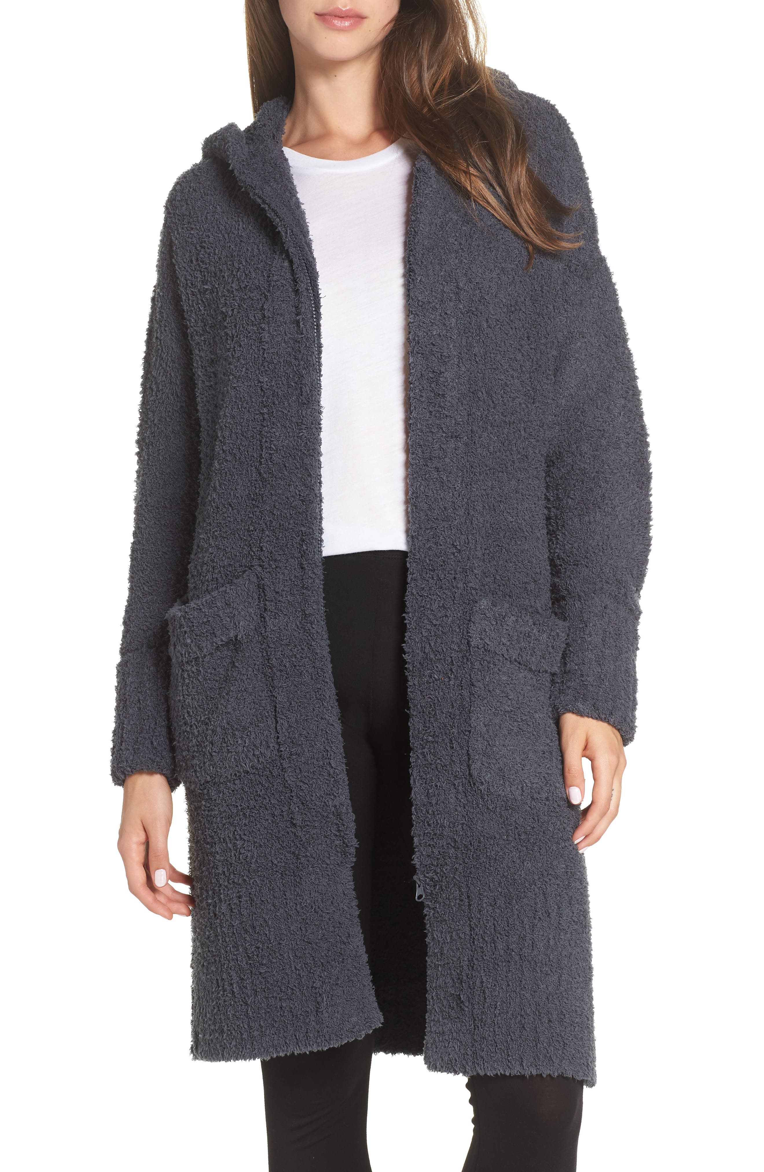 Barefoot Dreams Cozychic Nor-Cal Lounge Coat, Blue