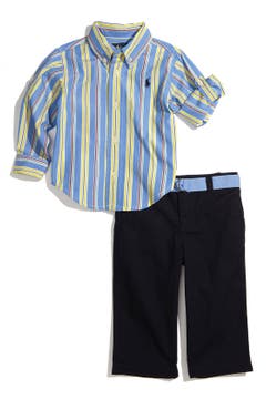 Ralph Lauren Shirt & Pants Set (Infant) | Nordstrom