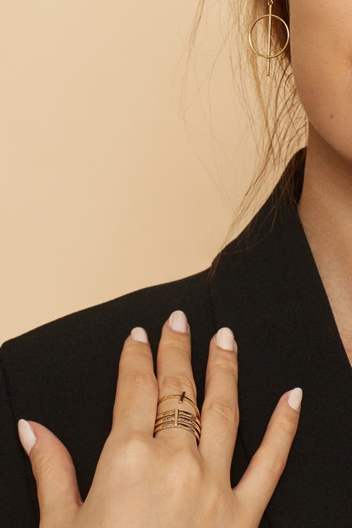 Oradina 14k Yellow Gold Triple Threat Ring In Yellow Gold