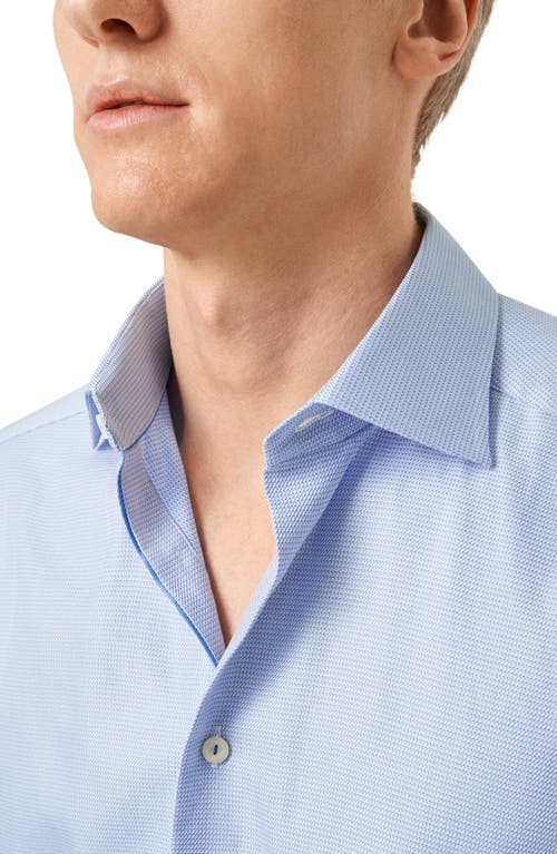 ETON ETON CONTEMPORARY FIT TEXTURED ORGANIC COTTON DRESS SHIRT 