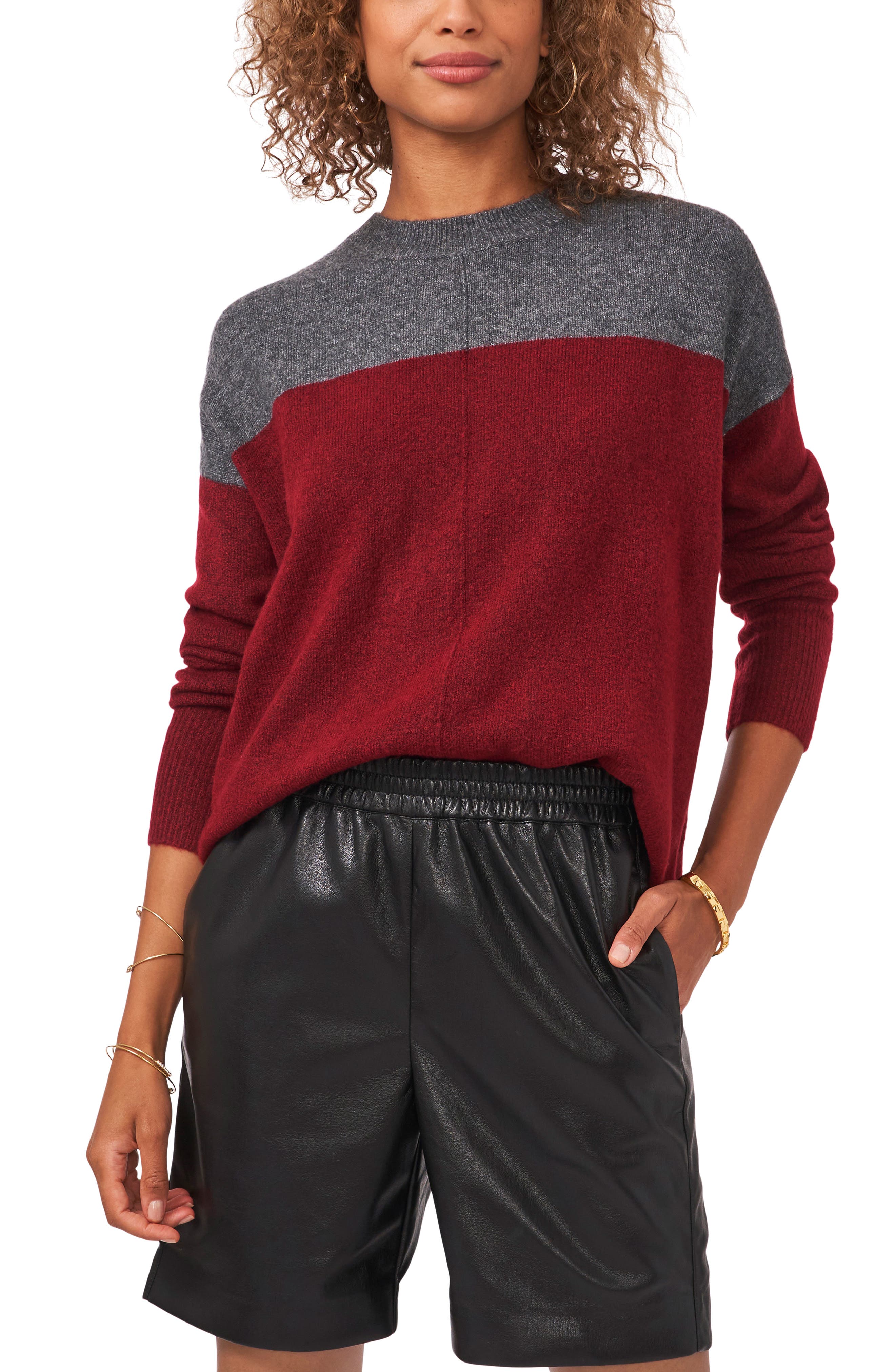 Vince Camuto Extend Shoulder Colorblock 