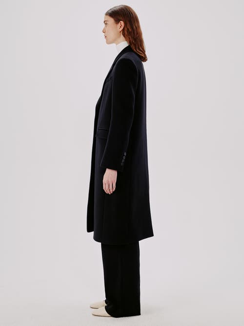 Shop Another Tomorrow Tailored Coat In Black