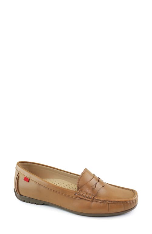 Carrol Street 2.0 Penny Loafer in Tan Burnished Napa