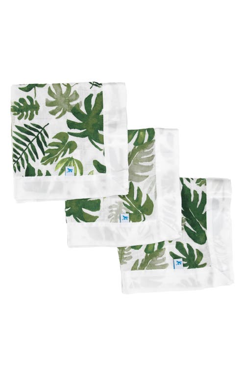 little unicorn 3-Pack Print Cotton Muslin Blankets in Tropical Leaf at Nordstrom