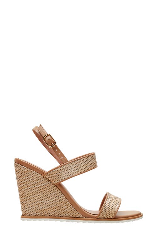 Shop Linea Paolo Edith Wedge Sandal In Tan/desert