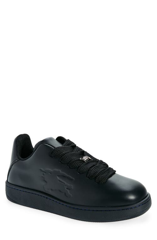 Burberry Leather Box Sneaker In Black
