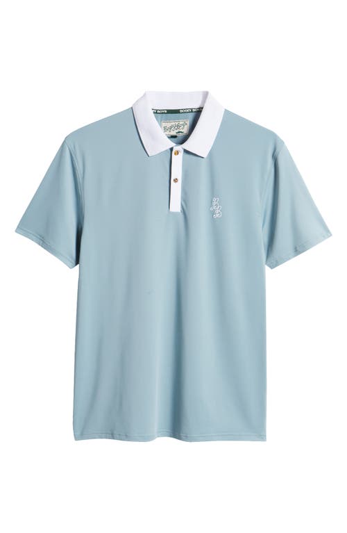 Shop Bogey Boys Essential Athletic Polo In Bogey Blue