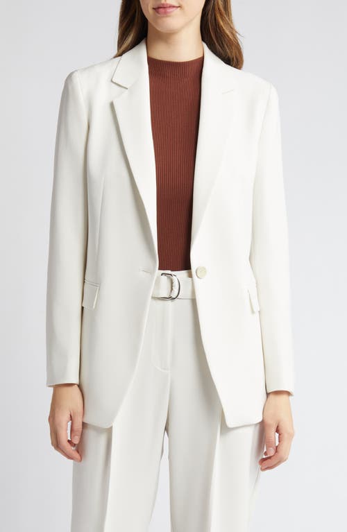 BOSS Jocaluah One-Button Blazer Soft Cream at Nordstrom,