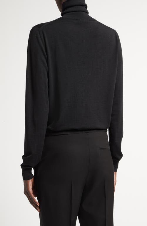 Shop The Row Heva Wool Turtleneck Sweater In Black