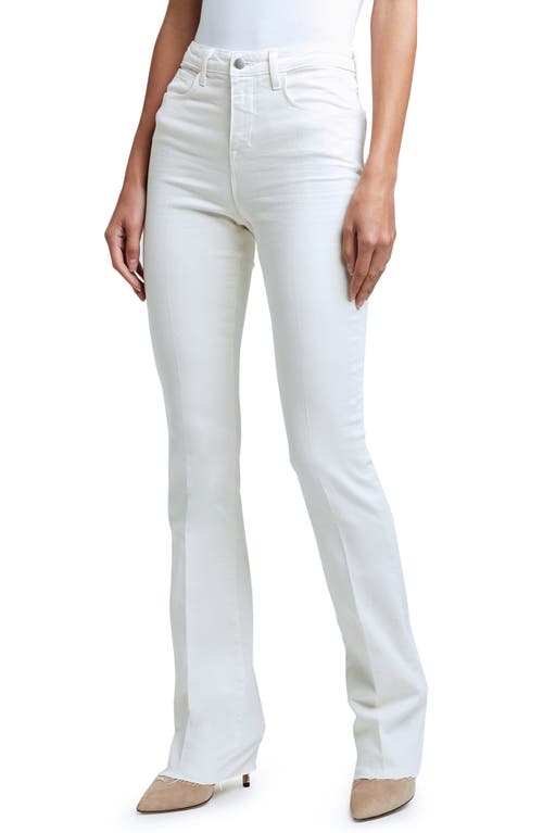 L'AGENCE Ruth High Rise Straight Leg Jeans in Vintage White