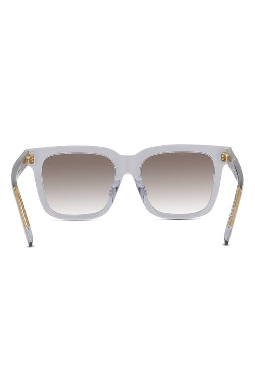 Shop Givenchy Gv Day Gradient Square Sunglasses In Grey/gradient Brown