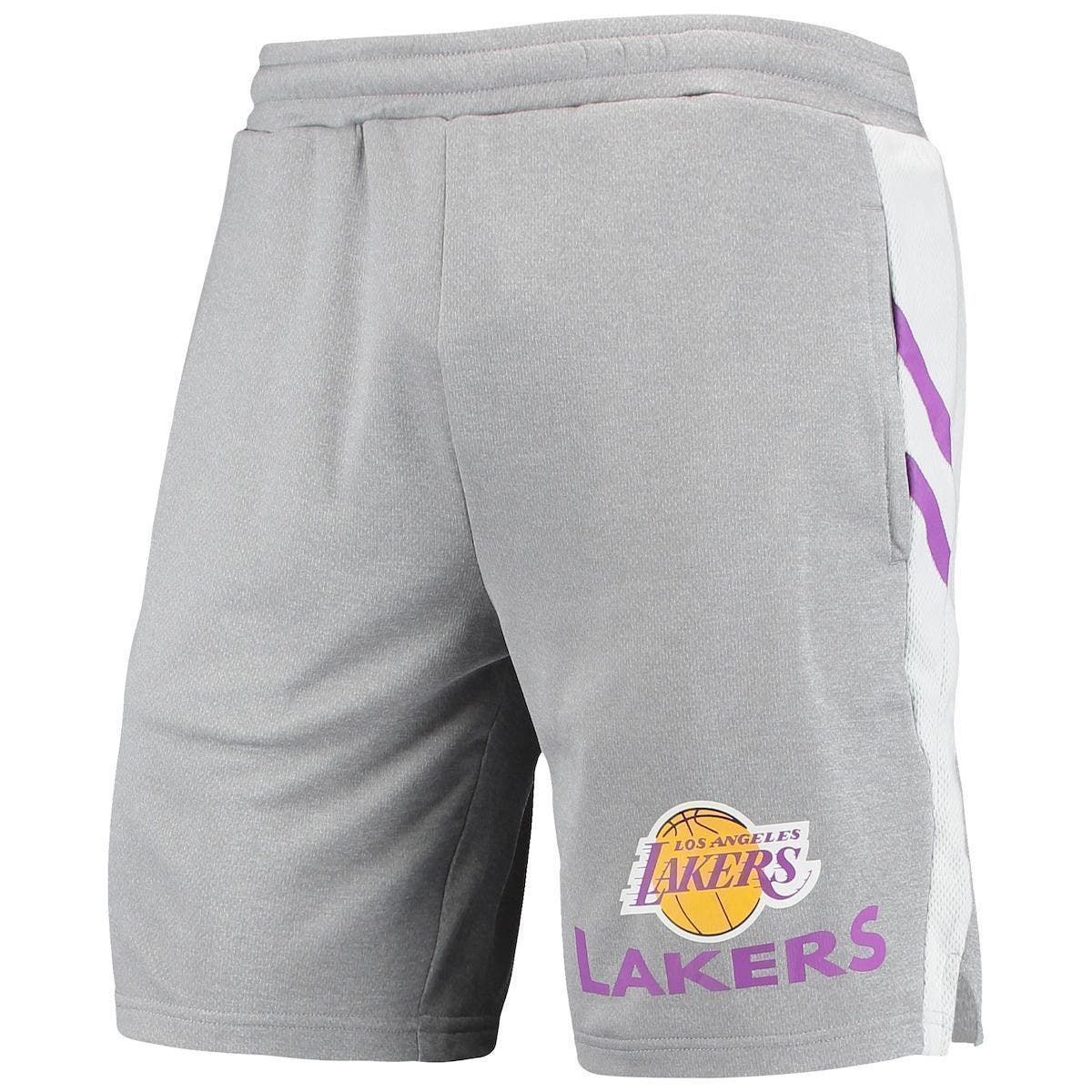 lakers shorts grey