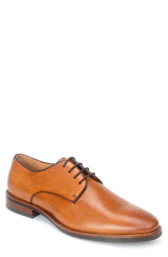 Shop Warfield & Grand Hobbs Plain Toe Derby In Honey