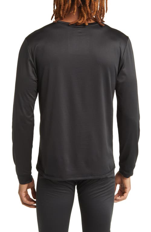 Rainforest Performance Base Layer Crewneck T-shirt In Black