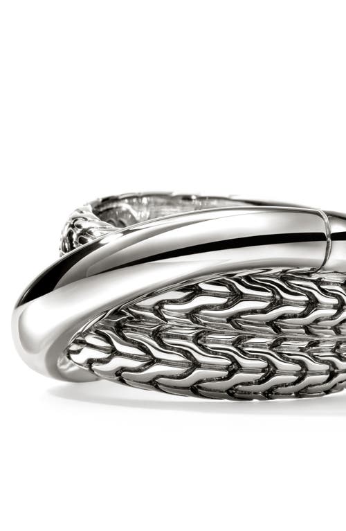 John Hardy Sterling Silver Jh Essential Crossover Ring In Silver