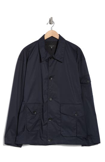Rag & Bone Cade Stretch Cotton Utility Jacket In Salute